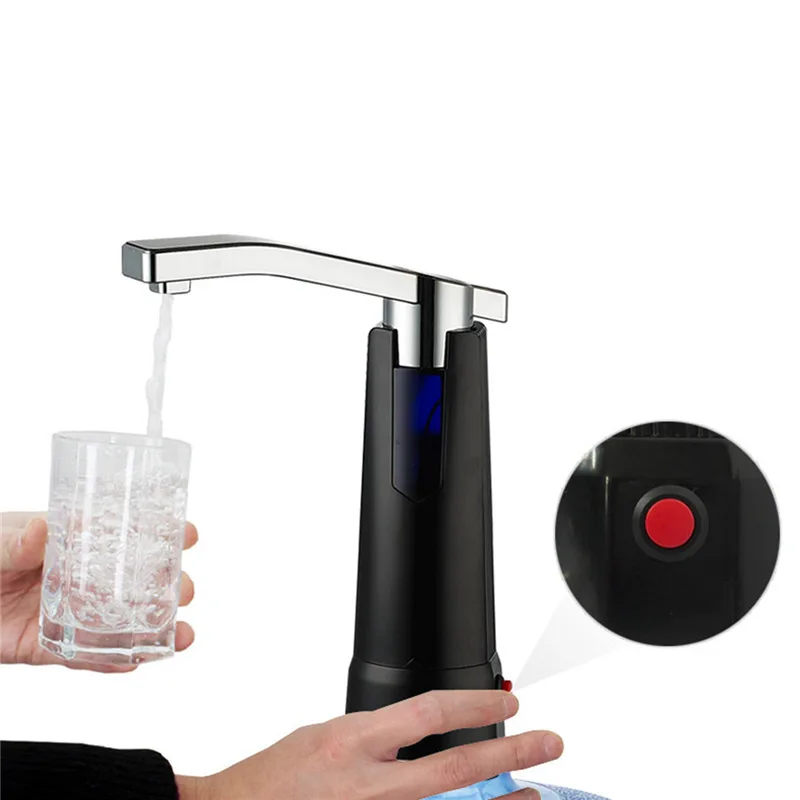 Electric Water Dispenser Kitchen Faucet Drinking Water Bottle Pump Top