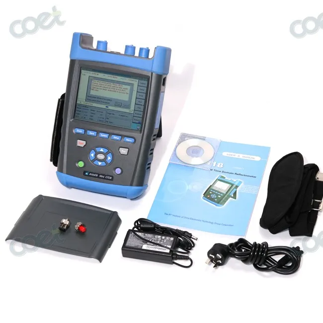 

PON OTDR AV6418 1310/1550/1625nm 42/40/38dB OTDR Tester Fiber Optic Large Dynamic Range OTDR with FC+SC+ST Connectors