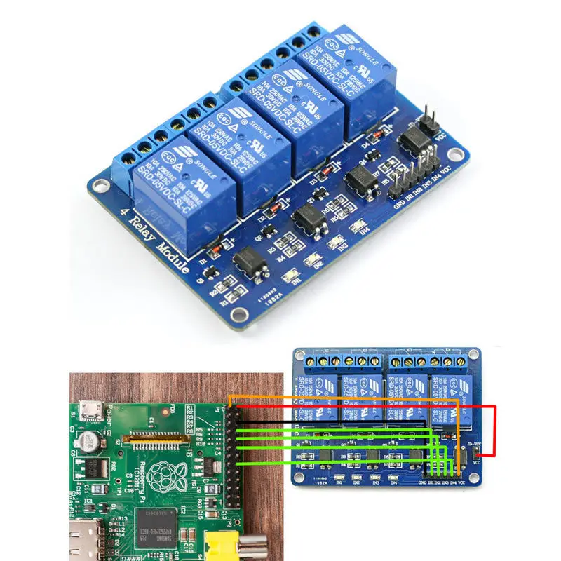 

1pcs/lot 4 channel relay module 4-channel relay control board with optocoupler. Relay Output 4 way relay module for arduino