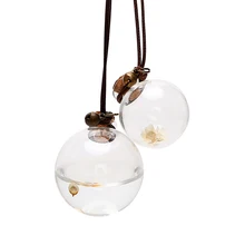 Автомобильный флакон для духов с цветочным орнаментом, пустая бутылка с подвесом для эфирных масел, автомобильный Стайлинг, освежитель воздуха, кулон для духов