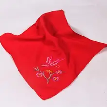 Свадебные подарки, шелковая вышивка, вышивка, свадьба, Алые цветы, дамские платки