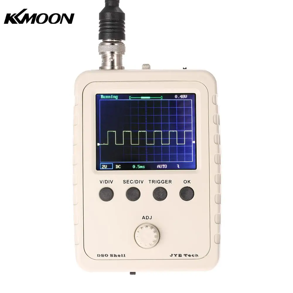 

Digital Oscilloscope DIY Kit Parts with Case SMD Soldered Electronic Learning Set 1MSa/s 0-200KHz 2.4" TFT Handheld Pocket-size