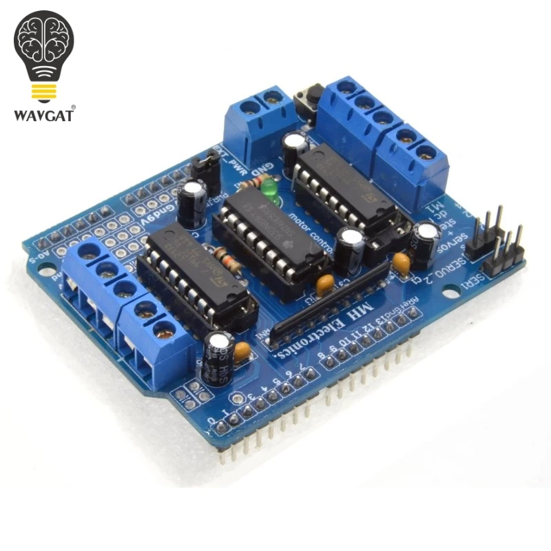 Плата расширения двигателя L293D для Arduino бесплатная доставка|motor shield|board arduinoboard motor |