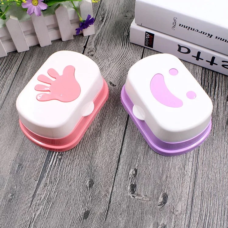 Portable Plastic Shower Soap Holder Container Soap Dish Box Bathroom Storage