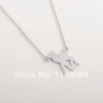 

Fashion Silver Cute Exquisite Small Baby Deer Necklace Jewelry for Children Gifts Especially