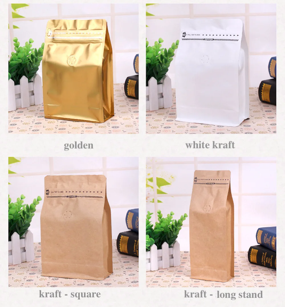 ventilação válvulas para o saco de café, grãos de café, 500x