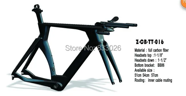 

Newest Model Carbon Time Trial Frame Carbon tt frame with Time Trial handlebar for sale