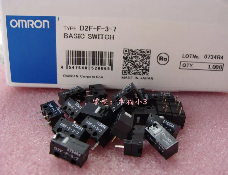 4 шт./лот 100% оригинал сделано в Японии OMRON мышь микро переключатель D2F F 3 7 кнопка