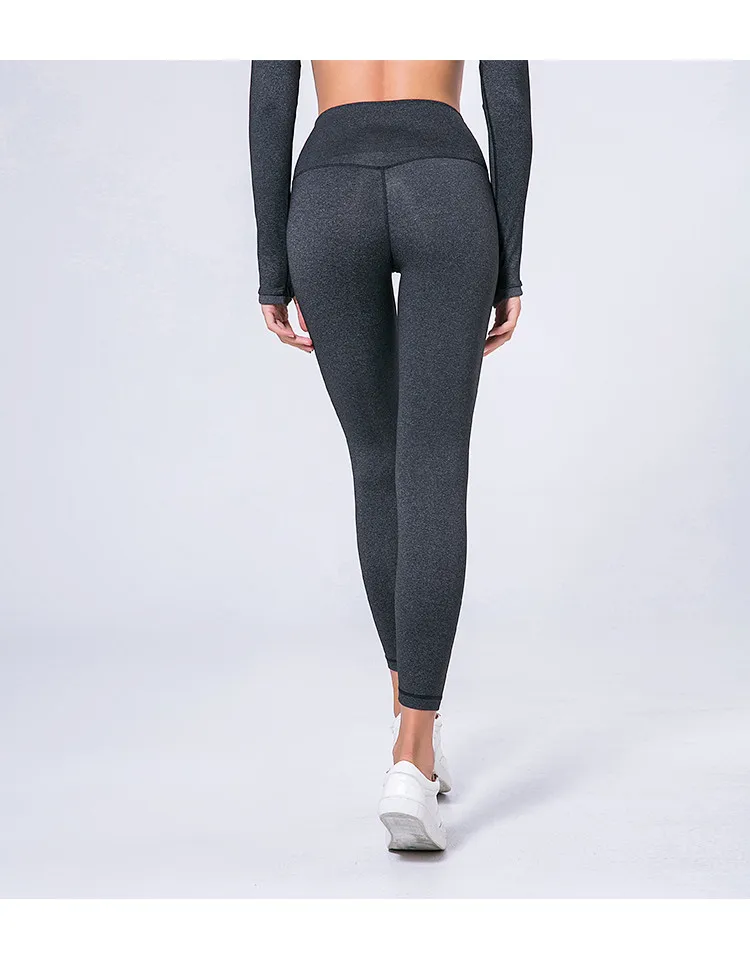 Colorvalue размера плюс хип-ап спортивные брюки для фитнеса женские одноцветные с высокой талией трико для спортзала и бега эластичные нейлон+ спандекс штаны для йоги