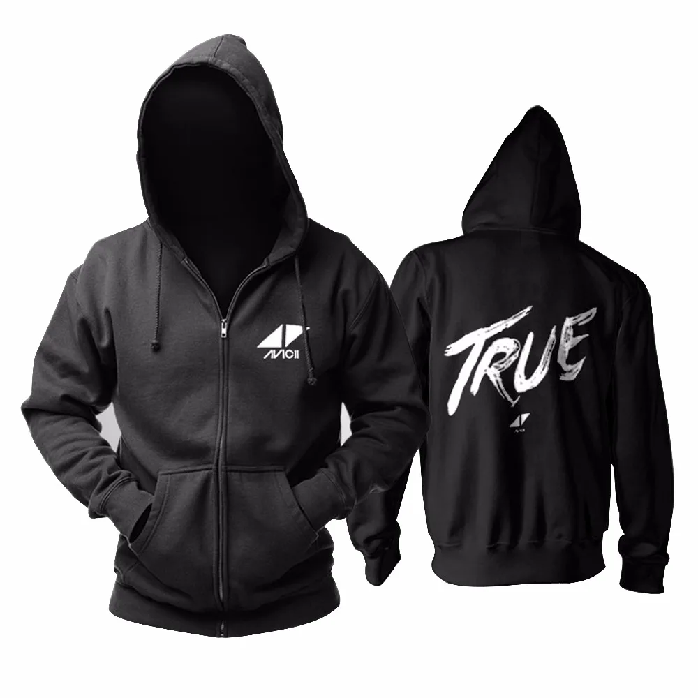 Лидер продаж куртки с капюшоном Avicii True на осень/весну черного цвета плащ костюм
