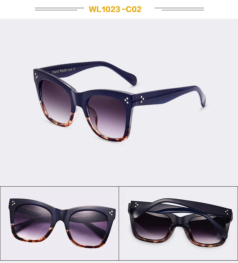 Winla, модные солнцезащитные очки, женские, популярные, брендовые, дизайнерские, Роскошные, солнцезащитные очки, для девушек, Летний стиль, солнцезащитные очки, женские, с заклепками, Оттенки UV400