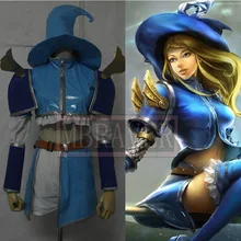 LOL Lux de Anime Cosplay ropa Sexy lady trajes de cosplay personalizar