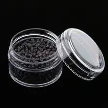 1000 шт 3 мм силиконовая подкладка микро кольца Кольца для волос для наращивания волос темно-коричневый