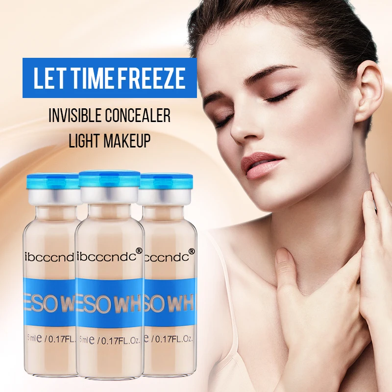 

10pcs/set 5ml Natural BB Glow Skin Cream Meso White Mesowhite Brightening Serum Nude Concealer Makeup Foundation 2019 Hot
