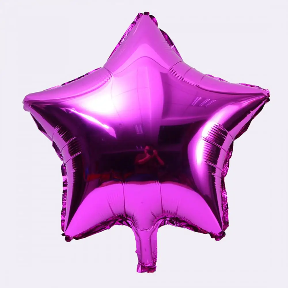 Золотой розовый ярко-розовый красный цвет надувной воздушный шарик из алюминиевой фольги в форме звезды шар юбилей день рождения украшения - Цвет: bright rosy red