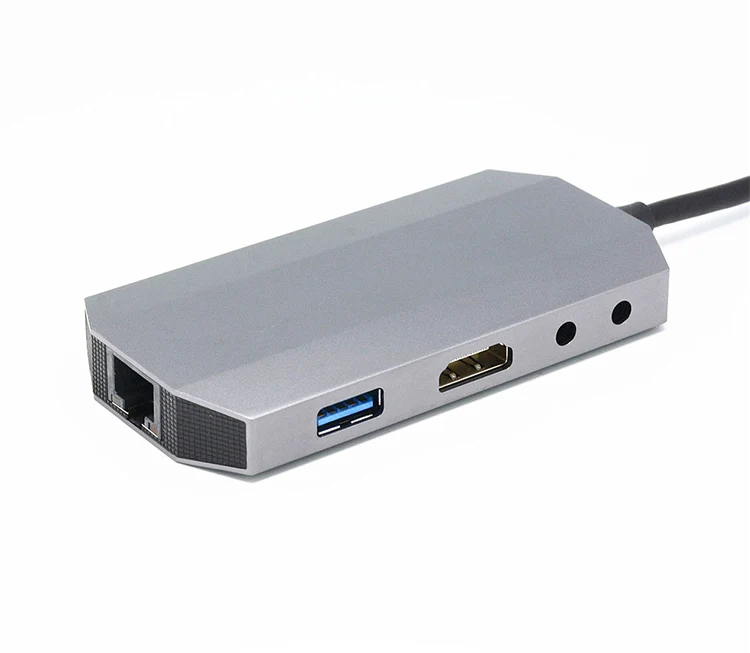 UTHAI J10 Тип C Мульти USB 3,0 HDMI адаптер док-станция для MacBook Pro Аксессуары Тип C 3,1 сплиттер 3 порта USB C концентратор-картридер