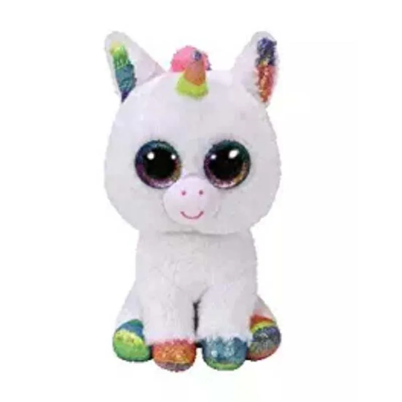 

15CM Hot Ty Beanie Boos Big Eyes white Sequin Unicorn Zebra Deer Penguin Dog Cat Plush Toy Doll Stuffed Animal Plush Kid Toy