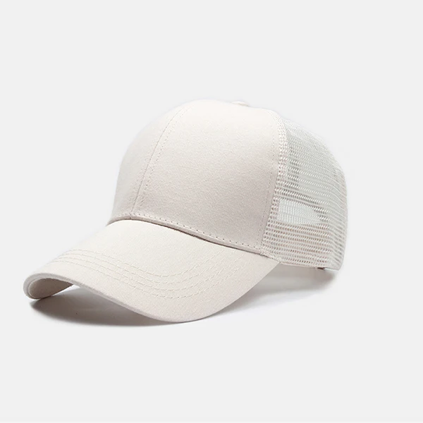 Повседневная бейсбольная кепка с конским хвостом для мужчин, регулируемая спортивная мужская кепка в стиле хип-хоп, бейсбольная кепка, Snapback, высокое качество, женская кепка - Цвет: Бежевый