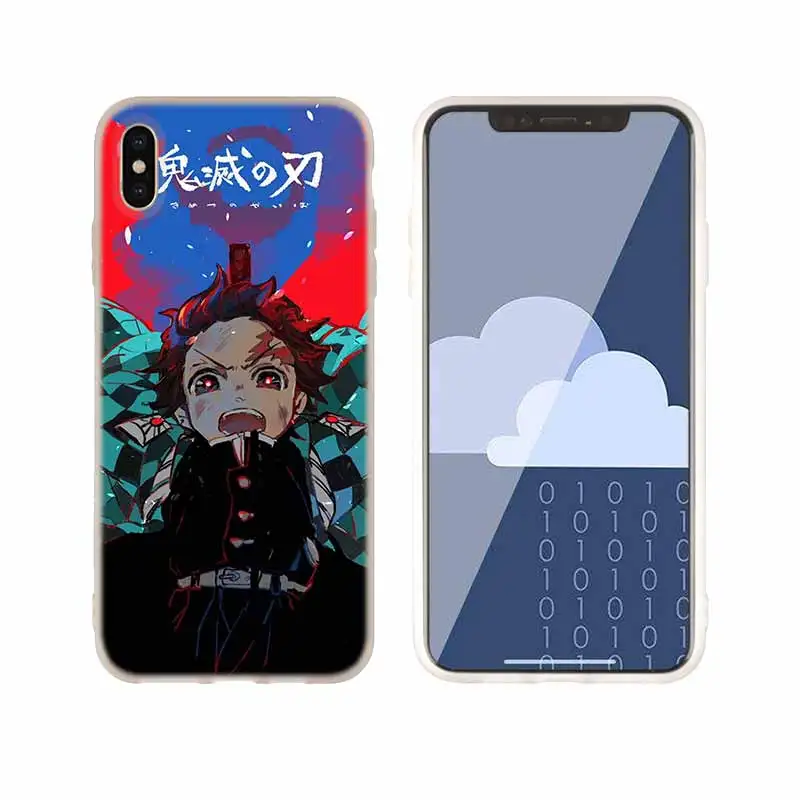 Demon Slayer Kimetsu no Yaiba чехол силиконовый мягкий для iPhone X 11 Pro XS Max XR 6 7 8 Plus 5 4 S чехол для телефона s Etui - Цвет: as the picture 03