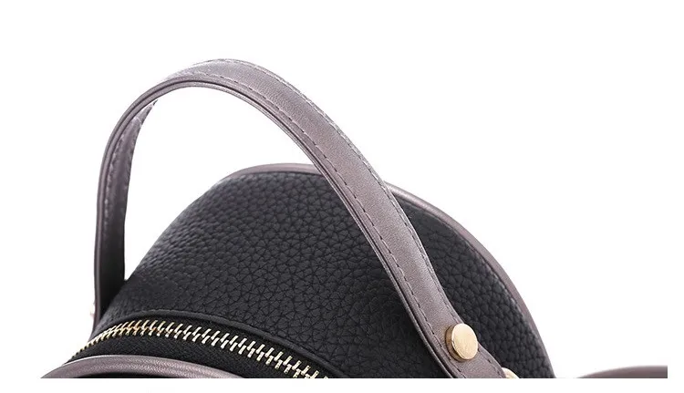 NIGEDU Kpop Women backpack Puppy pendant female shoulder bag small PU leather backpacks for girls teenagers wallets Daypack  (42)