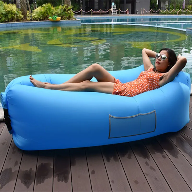 Воздушный диван ленивый надувной диван компактный спальный мешок открытый пляж надувной диван-кровать с сумкой - Цвет: Type B