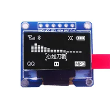 6Pin 12864 0,96 дюймов SPI Желтый Синий ЖК-дисплей модуль для Arduino OLED внутренний диск чип SSD136 29,28x27,1 мм