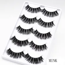 5 пар натуральные накладные ресницы толстые 3d норковые ресницы длинные черные мягкая норка макияж ресниц наращивание ресниц Искусственные ресницы
