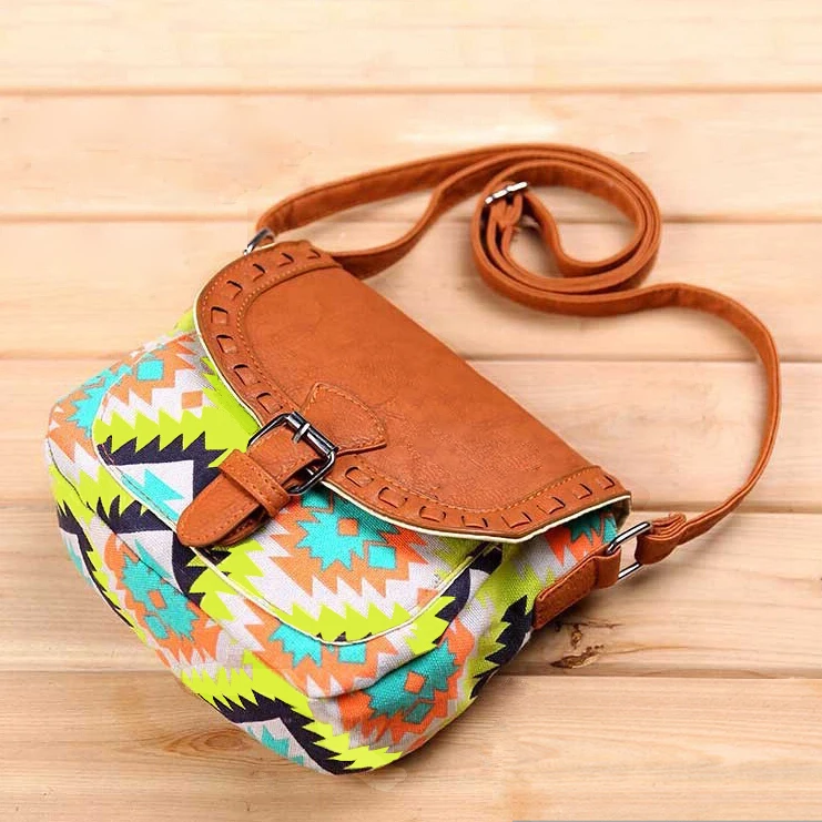 2017 Fashion Summer Women Messenger Bags Canvas Print Crossbody Shoulder Bags Small Ladies Designer Handbags High Quality B3