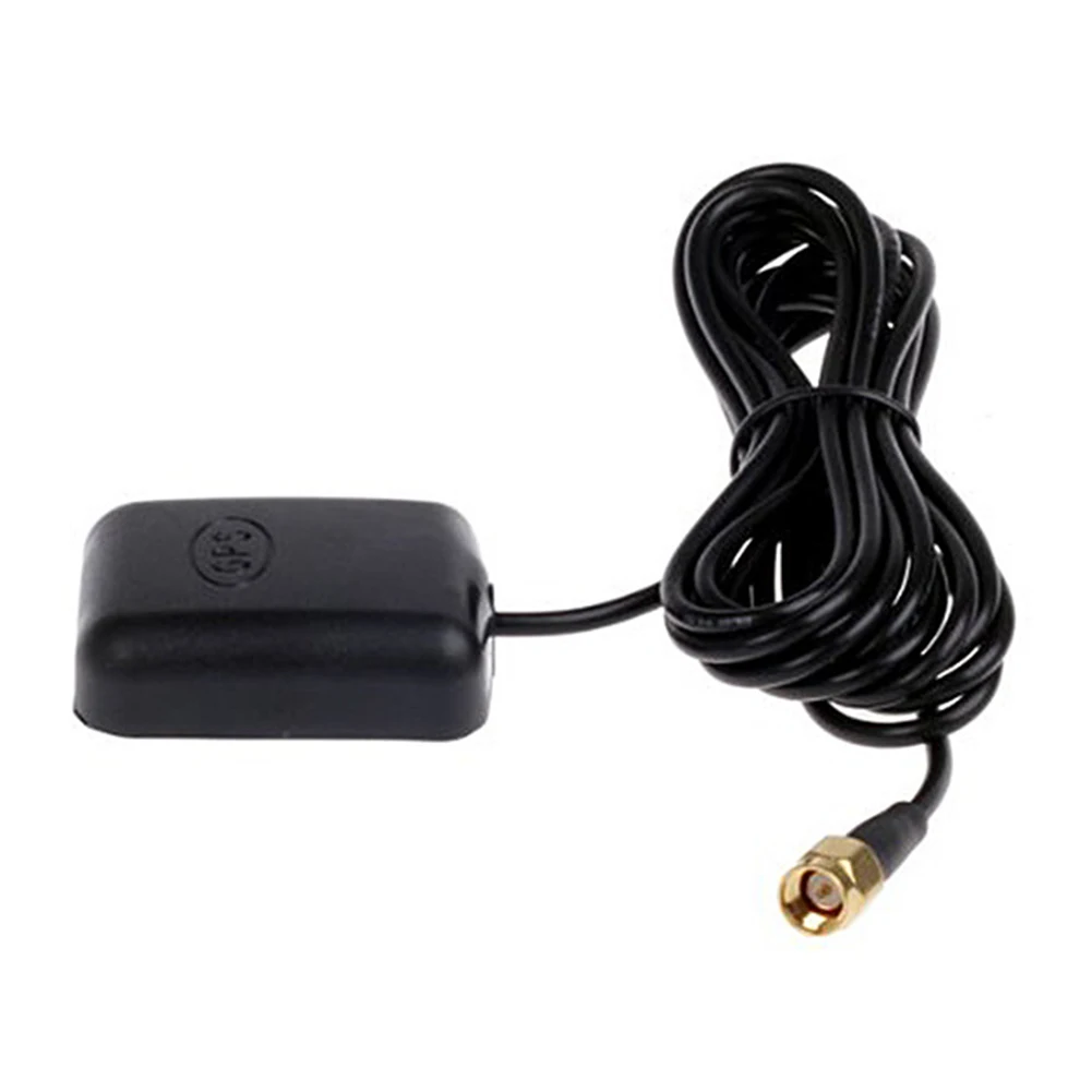

Receiver 3 Meters Black SMA Conector Car Navigation Motorcycle GPS Antenna Amplifier Magnetic Base Electronic Signal 1575.42MHz