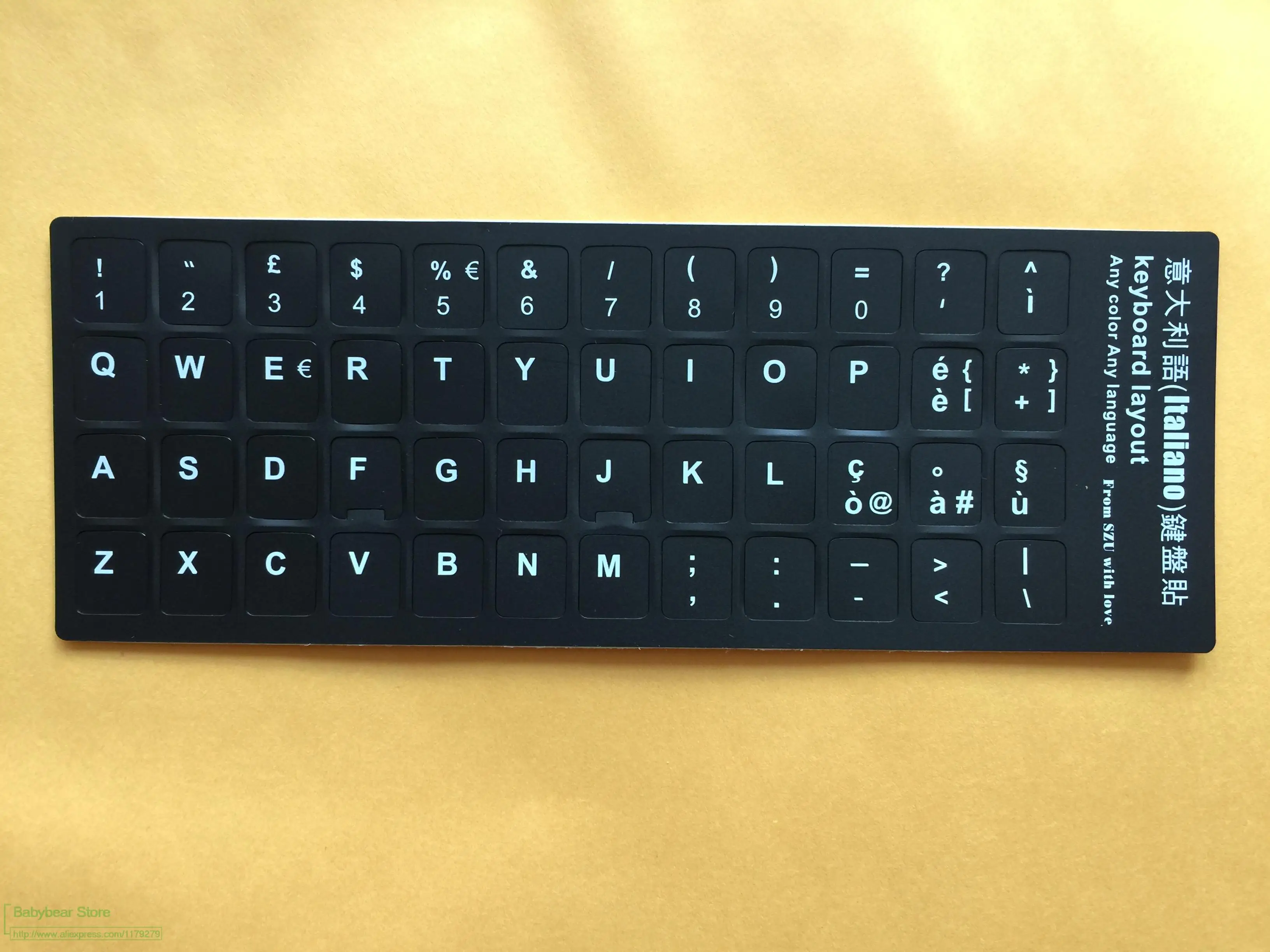 For Notebook keyboards Stickers 11.6 12 13.3 14.0 15.6 17.3 2pcs