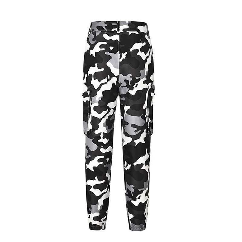 Women's Ladies Summer Spring Camo Cargo Pants Woman High Waist Long Trousers Women Casual Military Army Camouflage Pencil Pants
