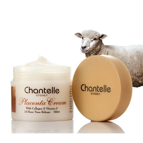 Antienvelhecimento da Vitamina e Lanolin do Colágeno do Creme da Placenta dos Carneiros de Chantelle para o Rejuvenescimento Hidratante do Anti-enrugamento da Pele Creme Carneiros Chantelle para o Rejuvenescimento Seca dos de