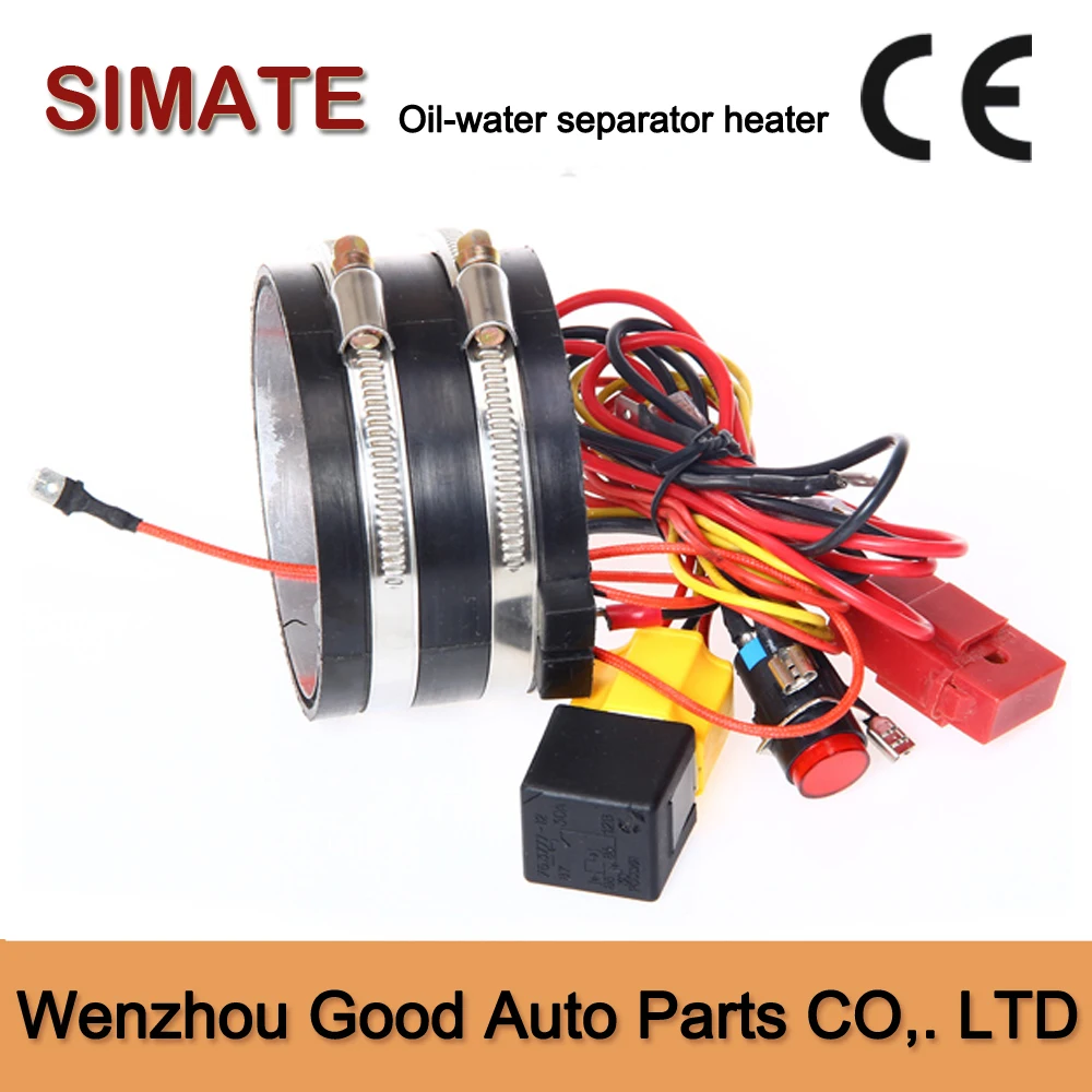 

Halloween selling diesel oil-water separator heater 12V/75W car heater filter heater for diesel engines DHL free