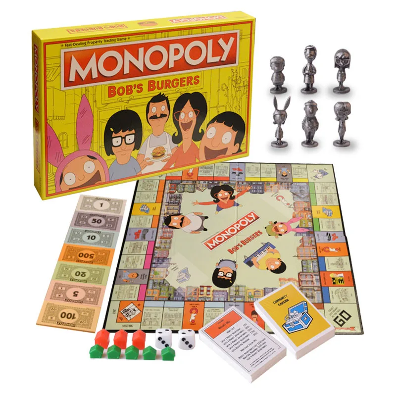 

Mono-poly Bobs Burgers Board Game Collector's Edition Sealed Bob's Burgers Figure