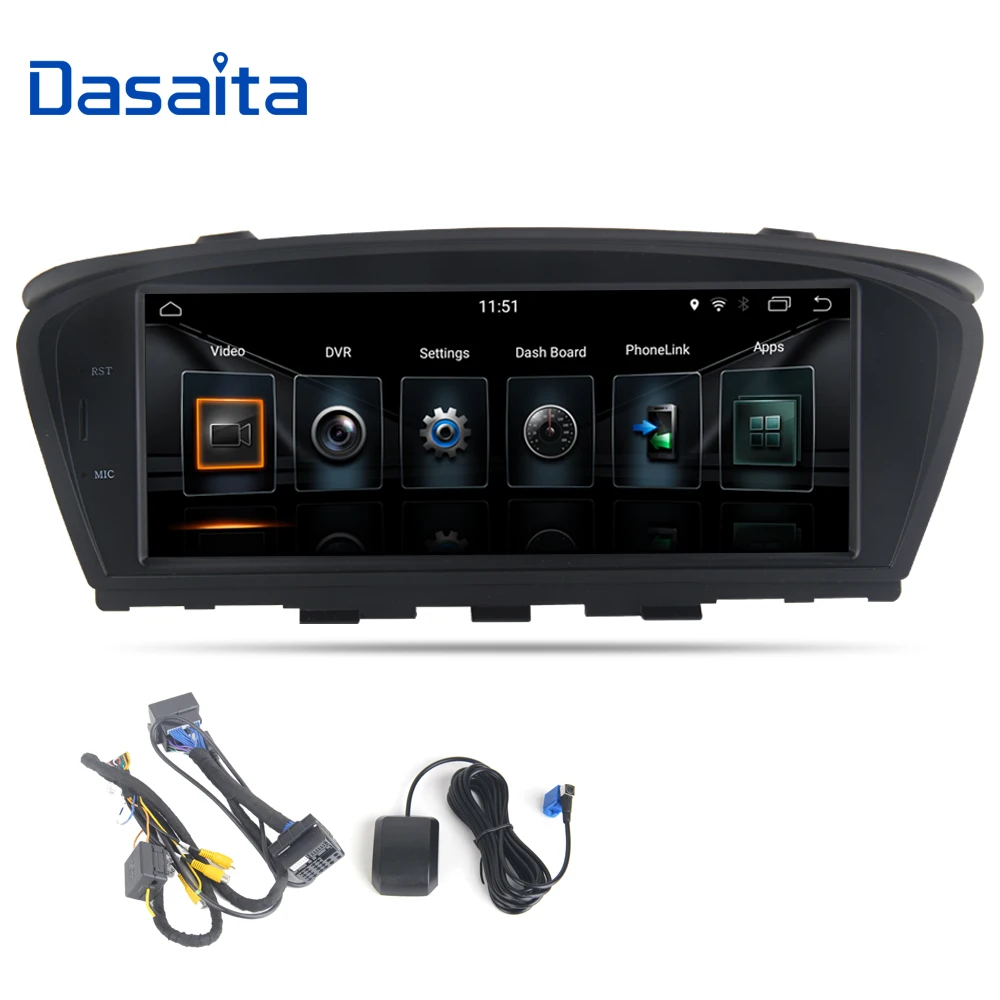 Автомобильный мультимедийный плеер Dasaita на android 8 с экраном 9 0 дюйма Wi Fi GPS bluetooth для