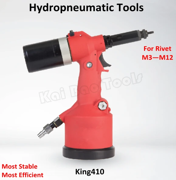 

Hydro pneumatic Riveter Hydraulic Air Rivet Machine Air Rivet Setter Power Pulling Gun for M3 - M12 Rivet (King410)