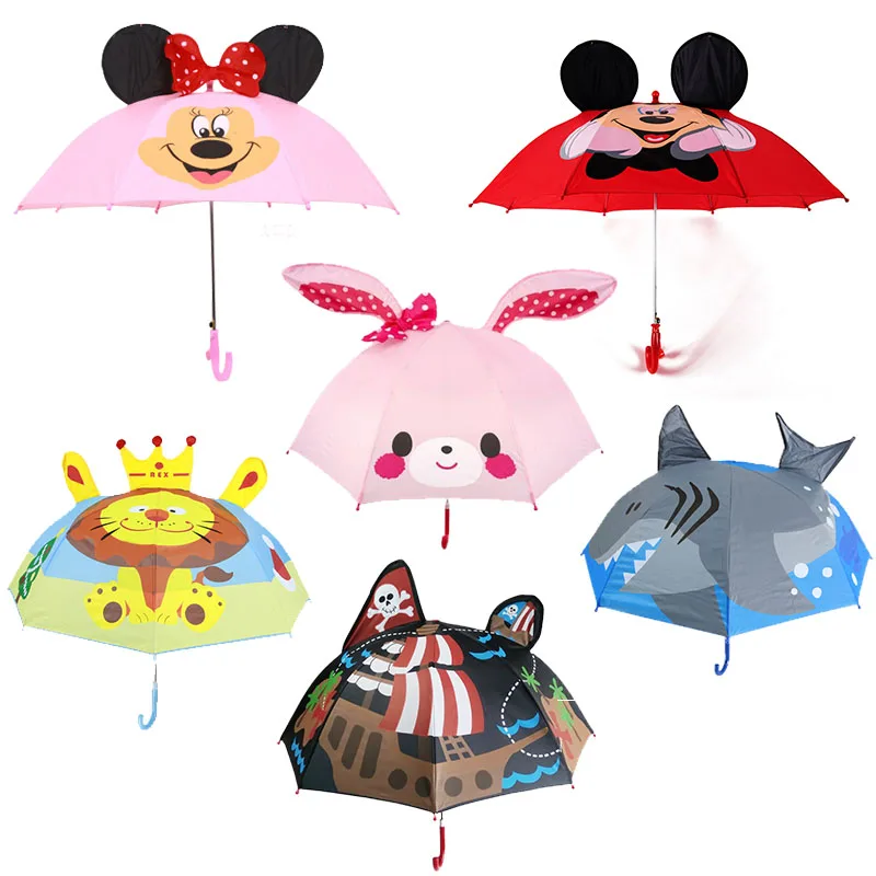 

Children Umbrella Cute Kids Windproof Folding Sun UV Protection Birthday Gift Baby Child Umbrella with Cat Ears Girl Boy Cartoon
