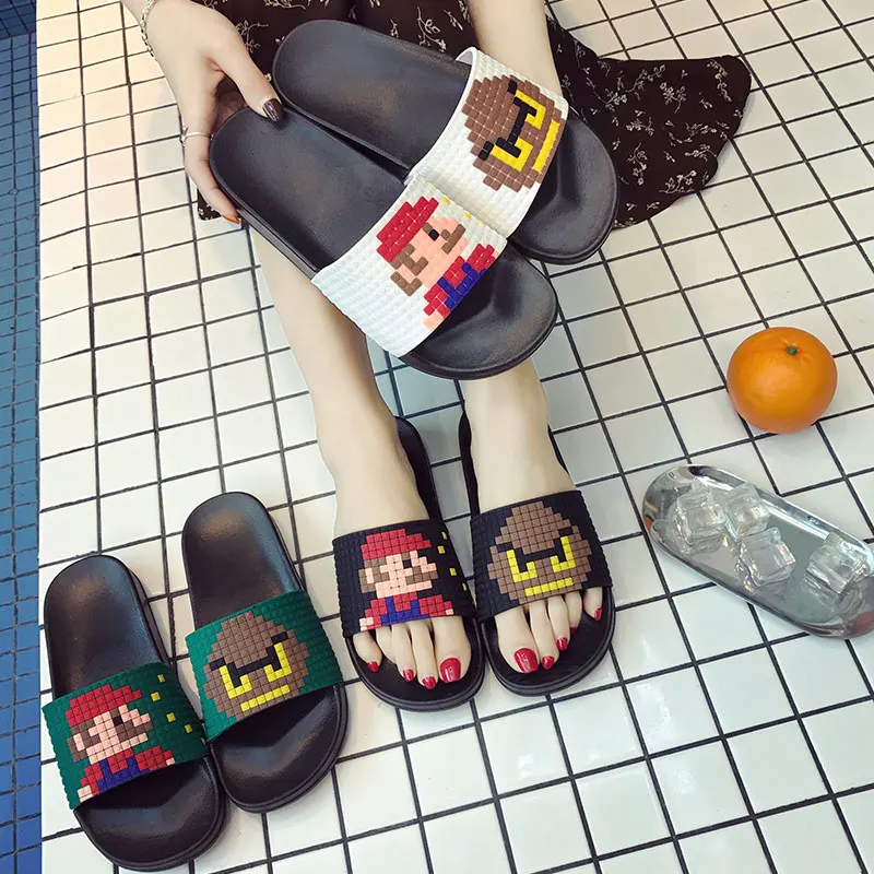 

Fashion Women Slide Sandals Summer Slides Women Shoes Slippers Pixel Lovers Slip On Flip Flops Zapatillas Mujer Dropshipping