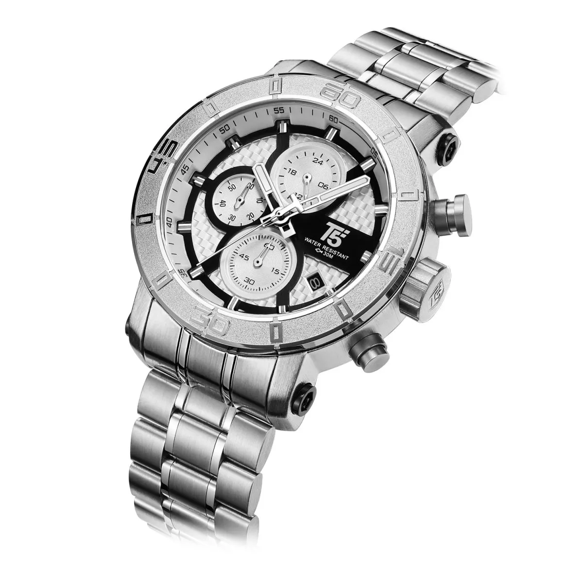 quartzo cronógrafo masculino relogio masculino à prova