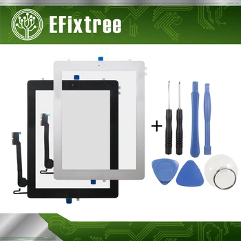 

New Black White A1458 A1459 A1460 digitizer screen For iPad 4 touch panel digitizer With Home Button Sticker EMC 2604 EMC 2605