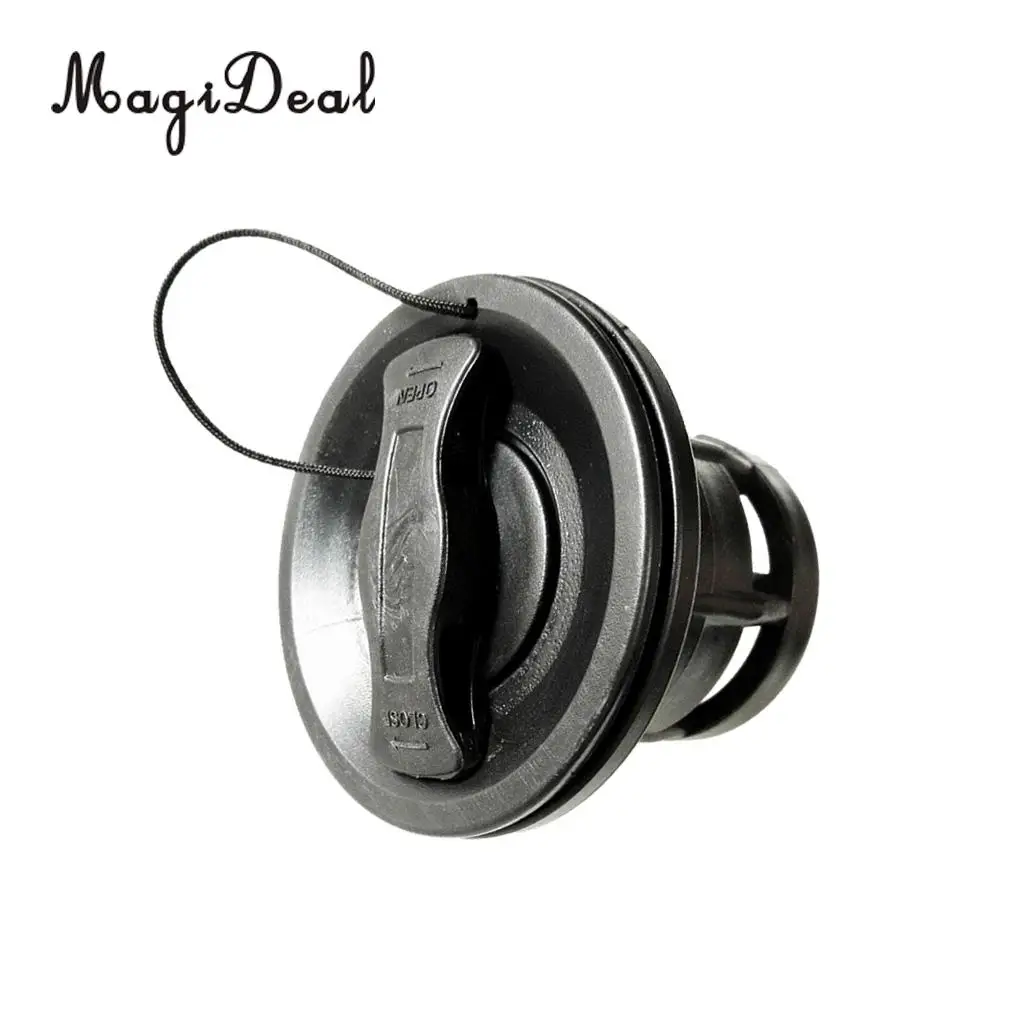 MagiDeal Heavy Duty Double Seal Air Valve Replacement Water Sport Acce for Inflatable Boat River Raft Kayak Canoe White/Black