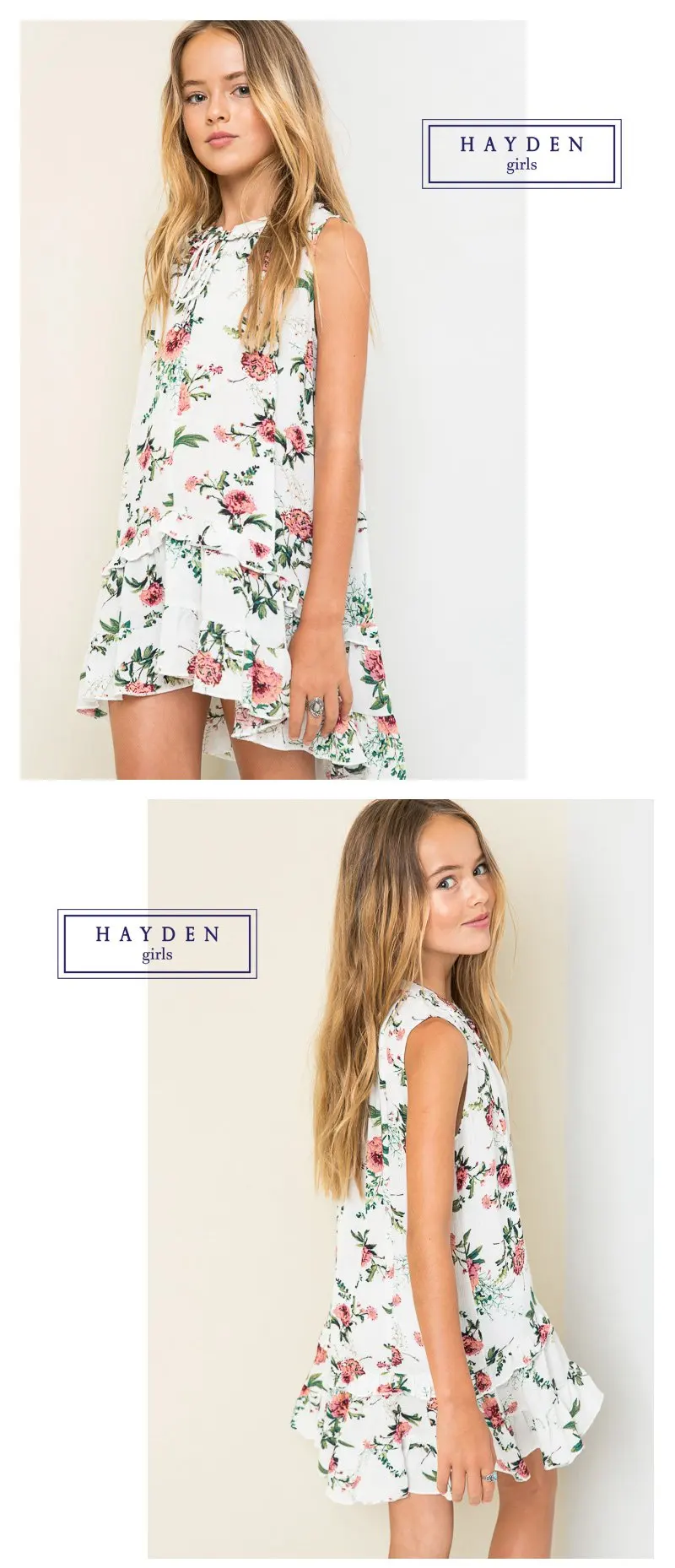 girls floral dress G3660-8