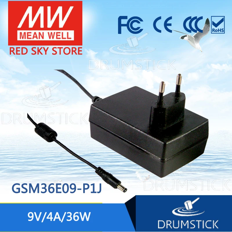

MEAN WELL GSM36E09-P1J V 4A meanwell GSM36E 9V 36W AC-DC High Reliability Medical Adaptor