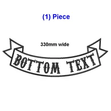 1 шт. 330 мм широкий пользовательский BOTTOW пришить на мотоцикл вышитые MC рокер нашивки байкерская куртка