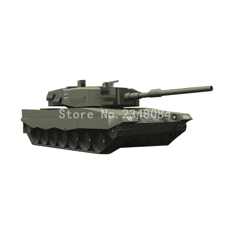 World of Tanks 3D Paper Model Leopard 2 1:43 Puzzle Papercraft DIY Military Craft Handmade Toy | Игрушки и хобби