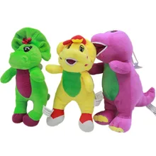 17cm Barney The Dinosaur Plush Toys Doll Cartoon Barney & Friends Plush Stuffed Toys Soft Animals Toy for Chidlren Kids Gifts