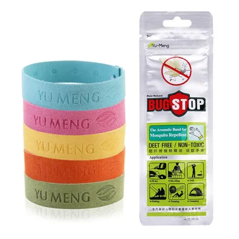 

5pcs Ultra fiber insect repellent bracelet essential oil anti-mosquito bracelet natural harmless bedroom outdoor children belt