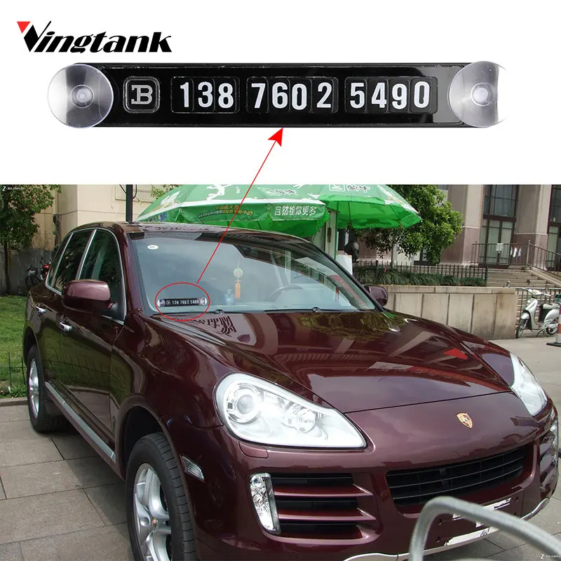 Magnetic Temporary Car Parking Card Phone Number Card