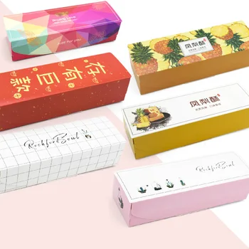 

10PCS Creative LOVE Baking Cake Packaging Gift Box Wedding Paper Bags Cookie Candy Box Nougat Tote Bag Party Supplies