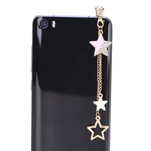 Siancs moda estrela universal 3.5mm jack fone de ouvido porta poeira plug acessórios do telefone para samsung iphone smartphone anti poeira plug